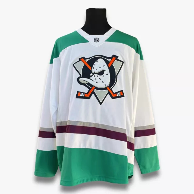 The Mighty Ducks Replica Jersey Fulton Reed #44 Large Stitched with Fight  Strap