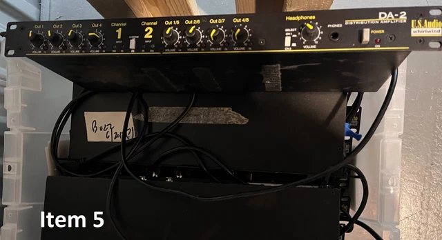 Bulk liquidation of professional audio DAs, mixers, cabling & related items