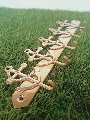 Brass Anchor Antique Key Holder Hook Hanger Wall Mounted Home Vintage Xmas Gift