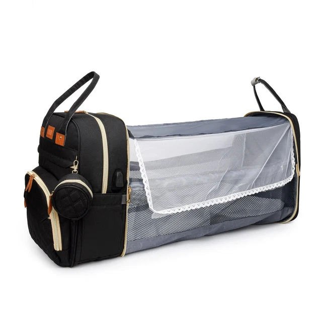 Anas Baby Diaper Bag with Changing Station. Waterproof Portable , Large Capacity