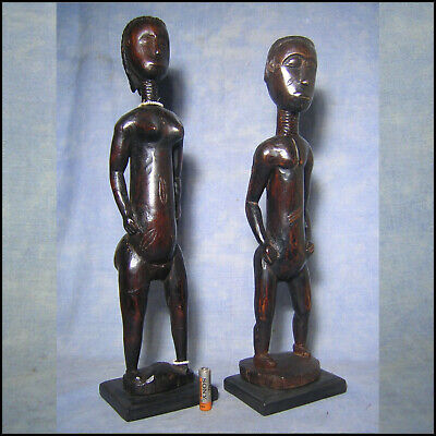 COUPLE ASHANTI Ghana art africain ancien AFRICANTIC statue africaine Afrique