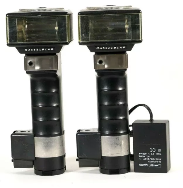 Two Hasselblad Proflash 4504 Camera Flash, + Two Battery pack and One charger