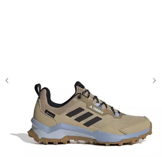 Adidas Damen-Wanderschuhe beige & blau Terrex AX4 Gore-Tex UK 7 BRANDNEU MIT ETIKETT