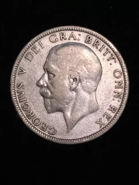 King George V 1 Florin Silver Coin 1928 Great Britain UK England