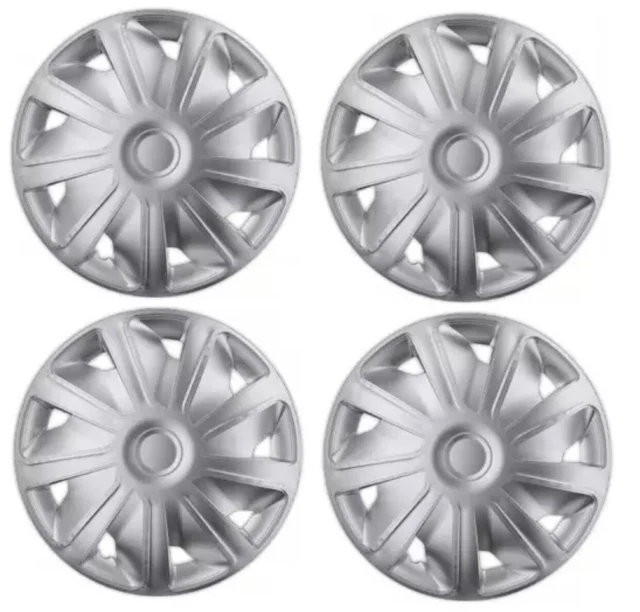 Citroen Nemo Relay 16" Deep Dish Silver Wheel Trims Caps Plastic Covers Set of 4
