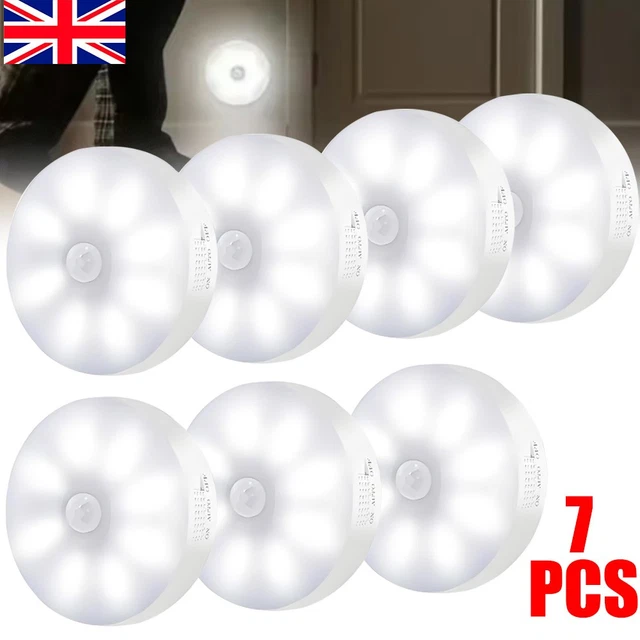 SENSOR LIGHT LED Motion PIR USB Rechargeable Portable Cabinet Stair ...