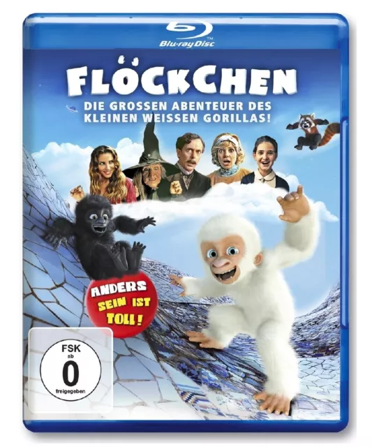 Flöckchen Die grossen Abenteuer des kleinen weissen Gorillas ( Blu-Ray ) NEU