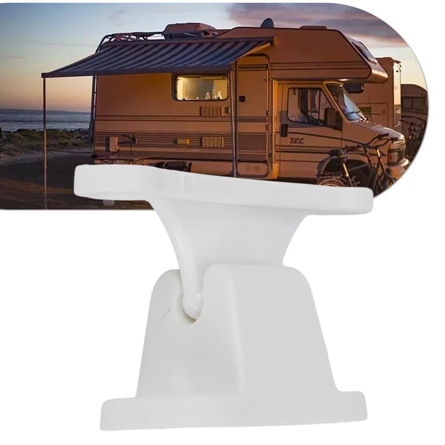 Crochet De Retenue De Porte Blanc Flexible - Pour Caravane, Camping-car, Motorisé, Fixation Universelle