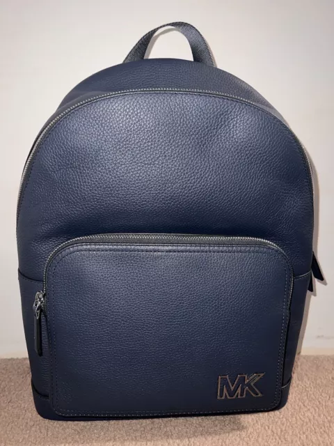 Michael Kors Mens Cooper Monogram Backpack Bag Black/mandar