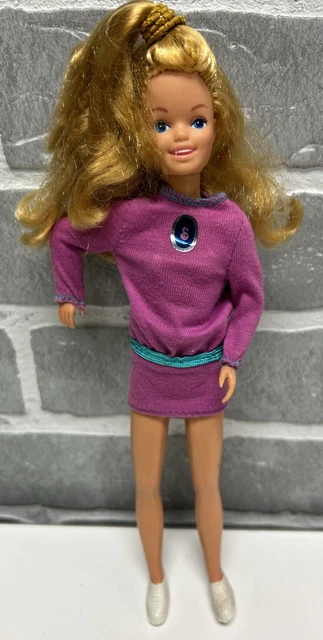 Tenue Vintage Skipper Mattel 1978 – Manteau Bleu D’origine Pour Poupée
