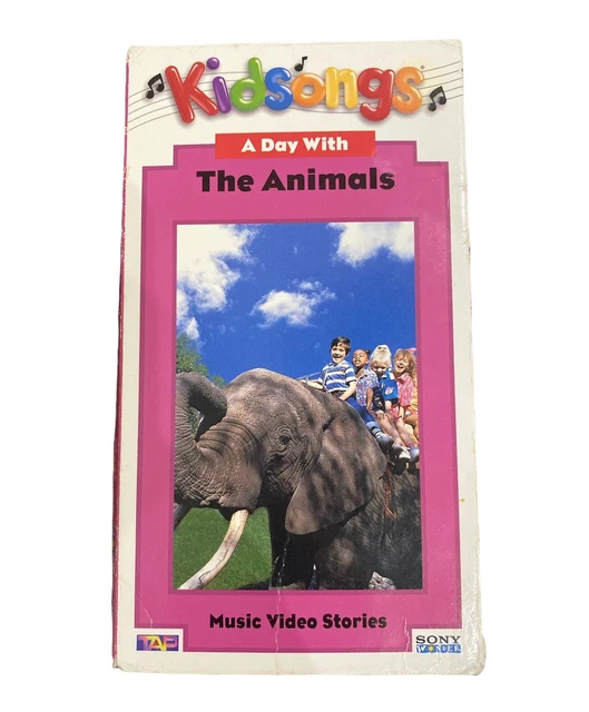 Kidsongs A Day With The Animals Vhs KIDSONGS A DAY With The Animals (VHS, 1986) Music Video Stories $17.36