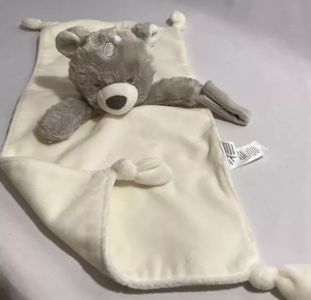 Carters Baby Lovey Blanket Security Plush Pacifier Holder Teddy Bear Knotted