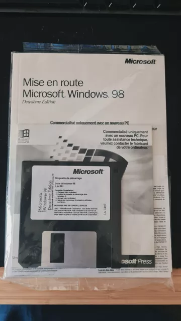 Microsoft Windows 98 SE (Deuxième Edition) - Avec Licence / Neuf sous blister