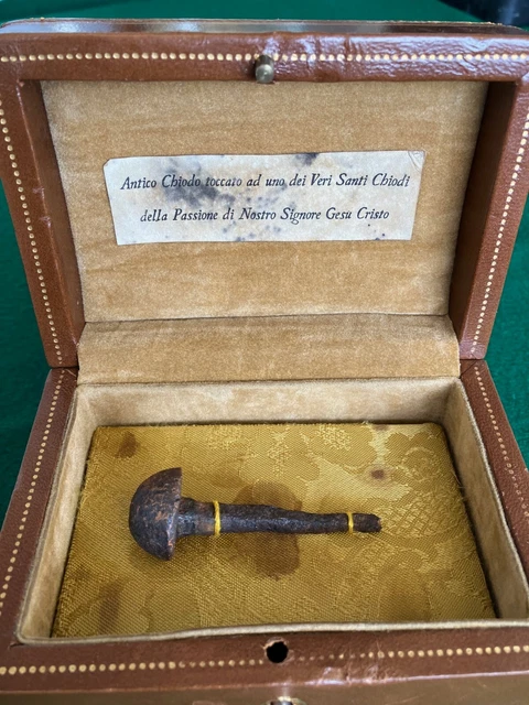 Reliquiario Reliquia da contatto Chiodo Passione di N. S. Gesù Cristo S. Croce