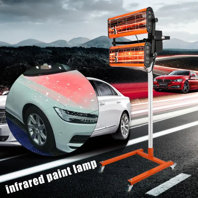 2* faretto a infrarossi auto IR 1000 W + auto essiccatore vernice faretto riscaldatore smart spot