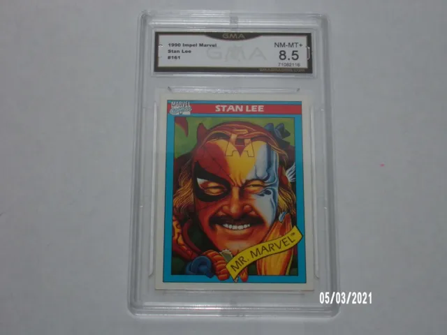 1990 Impel Marvel Universe Card #161 Stan The Man Lee Graded Trading Card