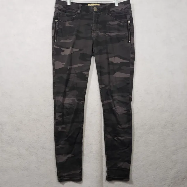 Democracy Ab-Solution Side-Zip Jegging  Womens size 8 Gray Camo Stretch