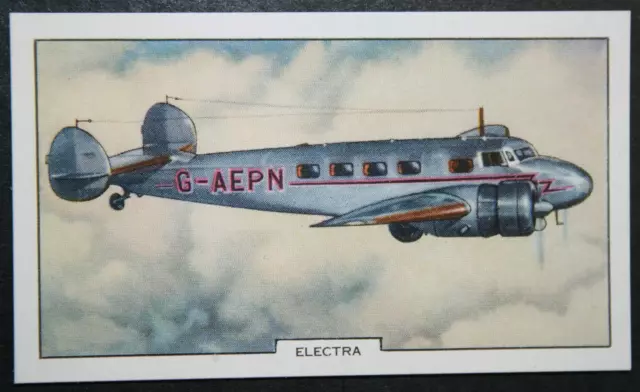 LOCKHEED ELECTRA   British Airways  Original 1930's Card  MB15M