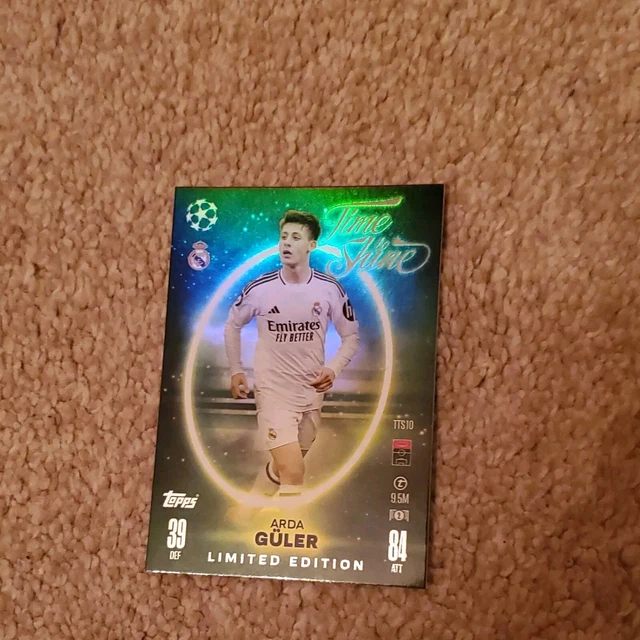 LIMITED EDITION ARDA GULER Match Attax 2024 2025 Time To Shine 24 25 limited-edition-arda-guler-match-attax-2024-2025-time-to-shine-24-25