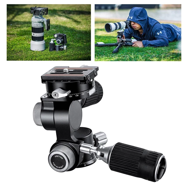 Leofoto FW-01R Profi 4-Way Head Pan-and-Tilt Head Tripod Head 2 Handle w/ Plate