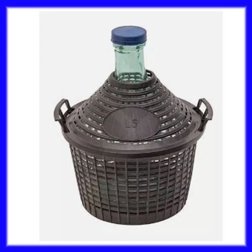 Buyglass Damigiana Litri 20 Con Cesto Plastica Completa Di Tappo