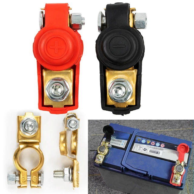 X2 morsetti polari batteria 12 V/24 V morsetti batteria auto morsetto polo batteria auto veicolo