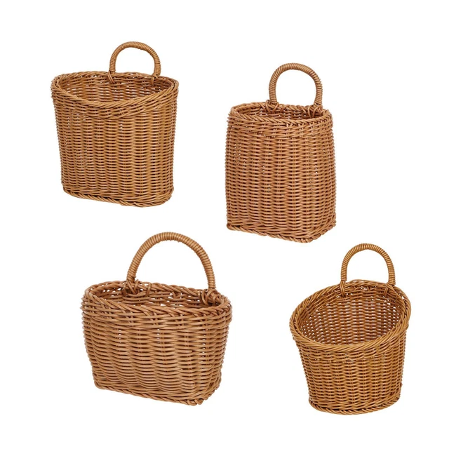 Panier De Rangement Mural En Fil Métallique - Adhésif Puissant, Sans Perçage, Pour Cuisine, Salle De Bain, Bureau