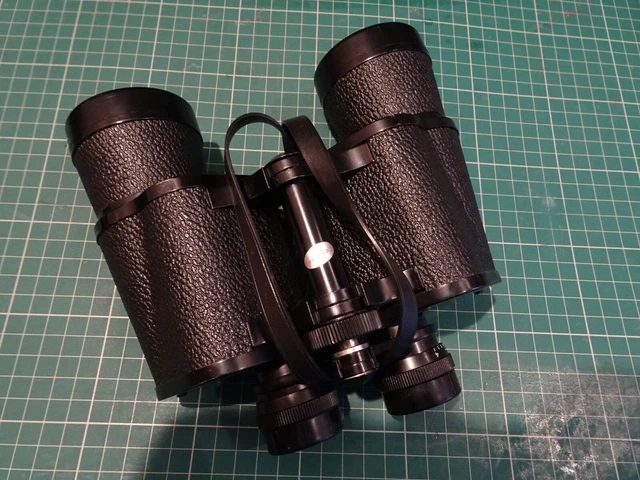 VINTAGE TECNAR 16X50 Coated Optics Binoculars In Original Case EUR