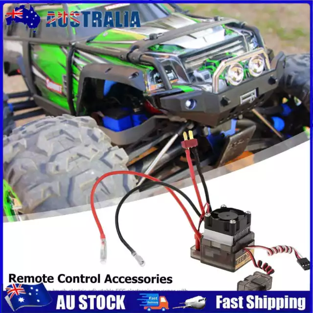 AU 2-4S LiPo Brushed ESC Speed Controller for 1/8 1/10 RC Off-Road Monster Truck