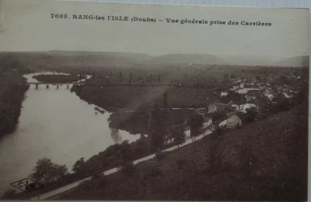 RANG LES L'ISLE 25 cpa general view taken from careers good condition 1925