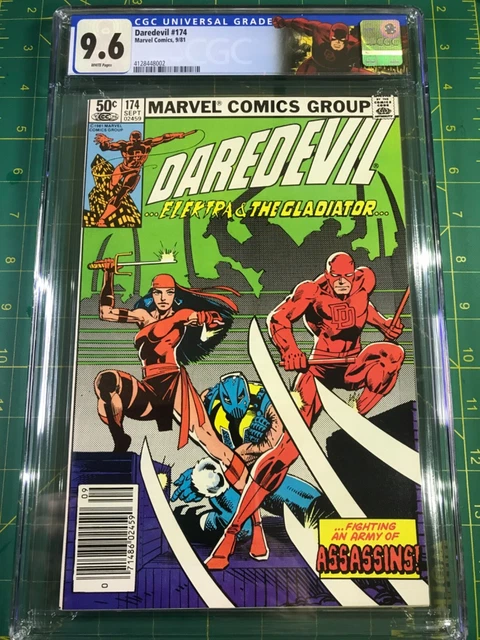 Daredevil #174 CGC 9.6 (1981) - 1st app The Hand & Kirig Newsstand Custom Label