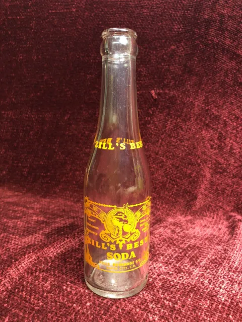 Old Vintage Zill's Best Soda Pop Bottle Indian Maiden Rapid City South Dakota