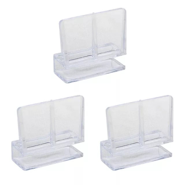 4PcsClear Clips Glass Cover Support Holders for Aquarium Fish Tank Durable