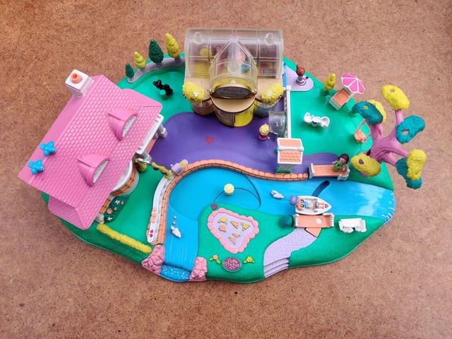 Vintage Polly Pocket Pullout Playhouse - Bluebird Toys 1991 - variation de maquillage - Presque complet - France