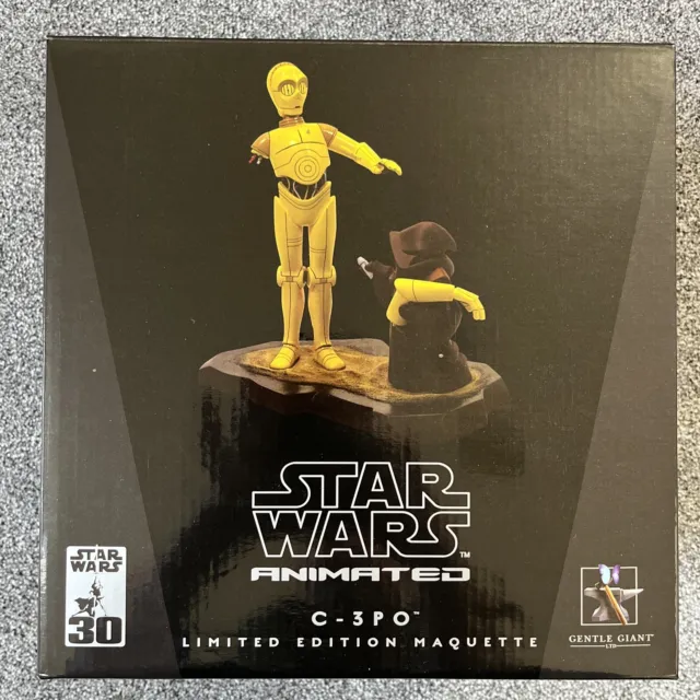 Star Wars Gentle Giant Animated Maquette/Statue C-3PO & JAWA #2,740 of 4,500