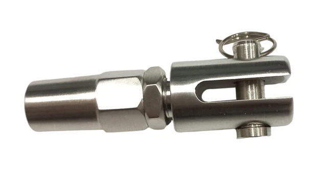 Embout à Sertir Manuel Pour Câble 5 Mm - Tige Filetée Droite Inox A4 - FP INOX - Neuf