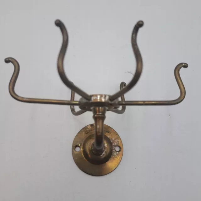 Antique / Vintage Nickel Plated Soap Dish Holder, Wall Mount By The Brasscraftes