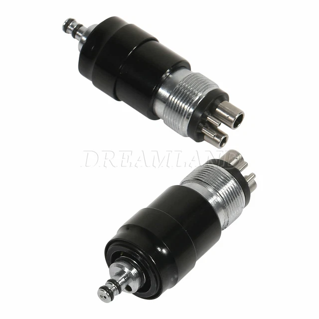 2Pcs Dental Quick Coupler 4 Hole fit NSK QD High Speed Handpiece Turbine B4