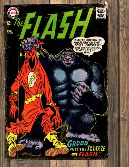 The Flash #172 (Aug 1967) Dc Comics Silver Age -Justice League, Superman, Batman