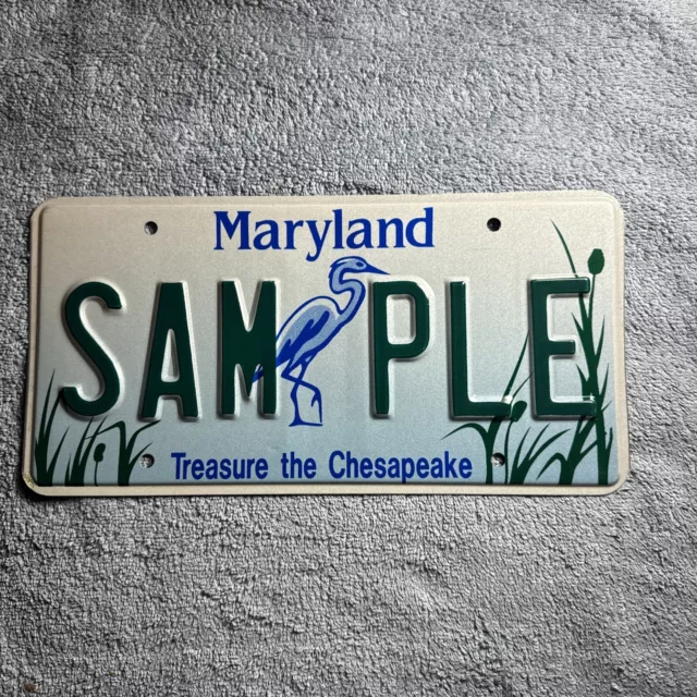 Maryland Treasure The Chesapeake Sample Stork License Plate