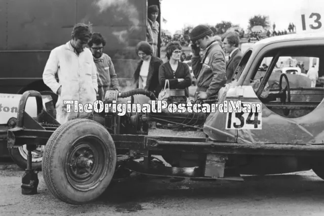 🔥🚗Stock Car Racing - Pit Stop 1965 6x4 Photograph🚗🔥