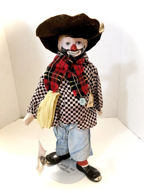 The Heritage Mint Ltd. 16" Porcelain Clown “Happiness and Love" Collection 1989