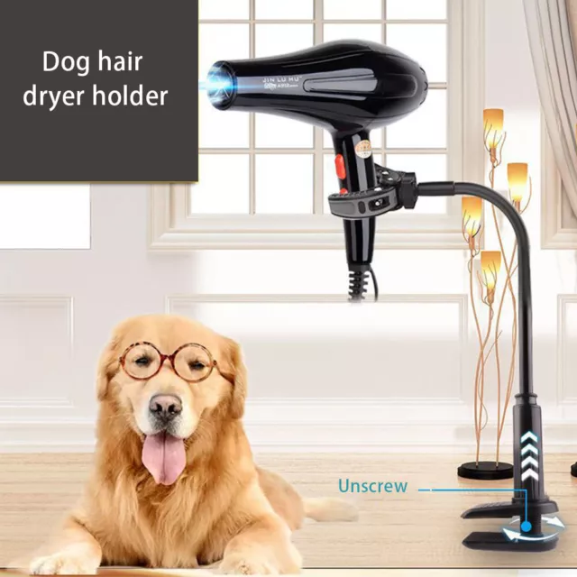 Porta asciugacapelli per cane mani doccia forniture per animali domestici rotazione 360 gradi
