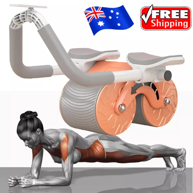 Elbow Ab Roller Wheel Equipment Abdominal Core Strength Training Gym Fitness NEW