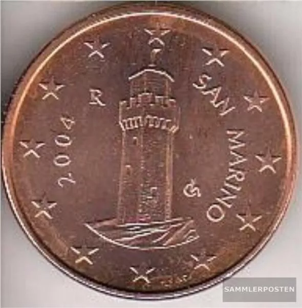 San Marino SMA 1 2004 Stgl./unzirkuliert 2004 Kursmünze 1 Cent