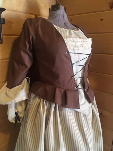 18th Century Colonial Rev War Outlander 1700s Poldark Complete Outfit