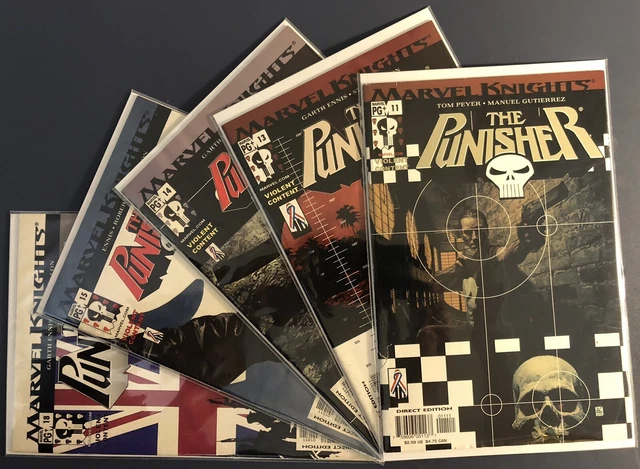 Punisher Marvel Knights # 11 13 14 15 18 lot of 5 (Marvel 2002) - Garth Ennis