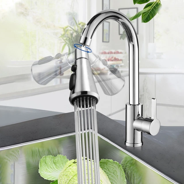 Cabezal de ducha pulverización accesorios 360° giratorio piezas de repuesto para fregadero de cocina