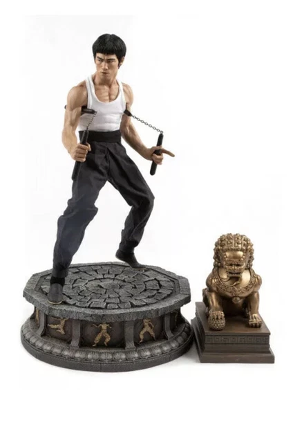 Superba Statua Blitzway Bruce Lee Figura 1/4 Tributo Ver. 4 57 Cm Prima Vista