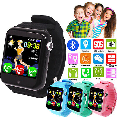 Ragazzi bambini Smart Watch Phone GSM SOS CHIAMATA a due vie Fotocamera per Android IOS